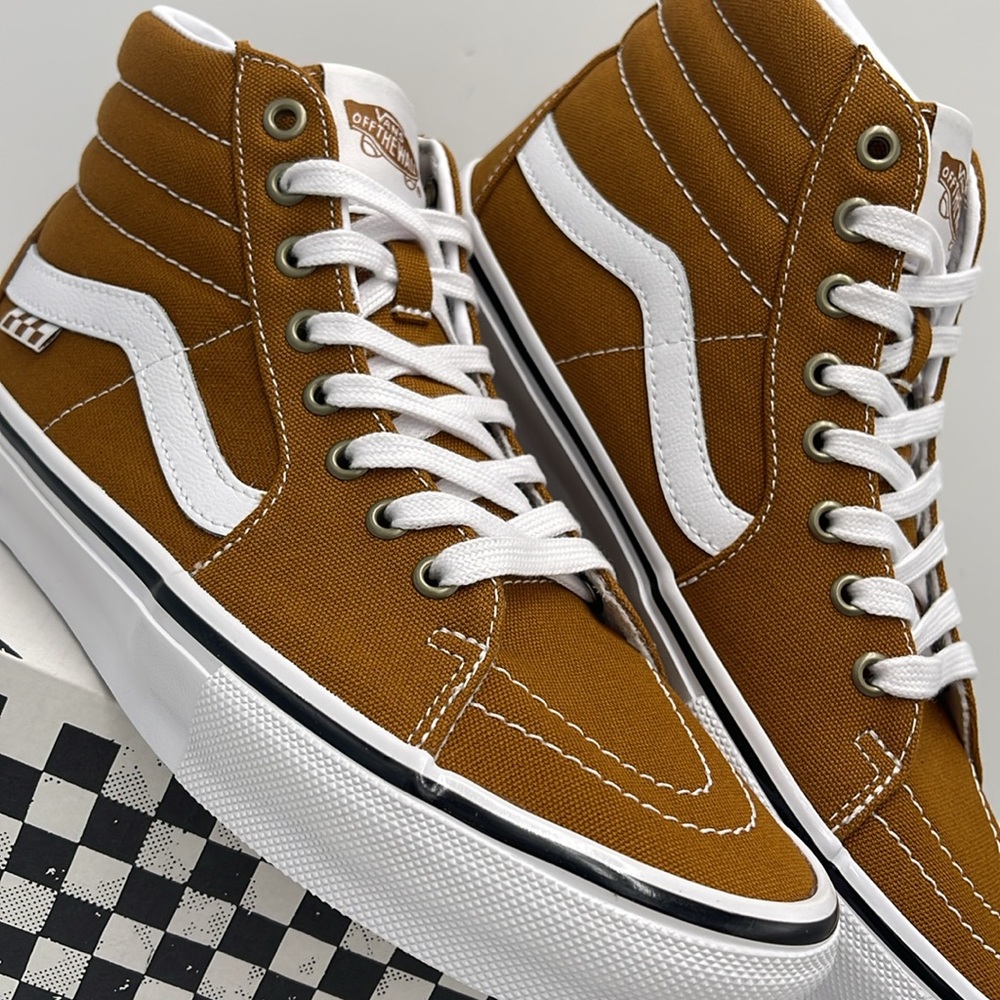 Vans Men’s Skate Sk8-Hi Canvas Golden Brown
VN0A5FCC1M7 Sneakers - Picture 7 of 16